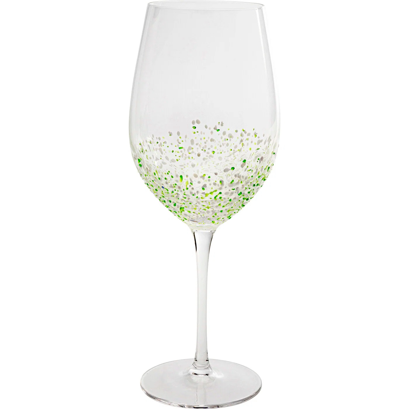Weinglas Farbpunkte Grün 24 cm – 24er-Set