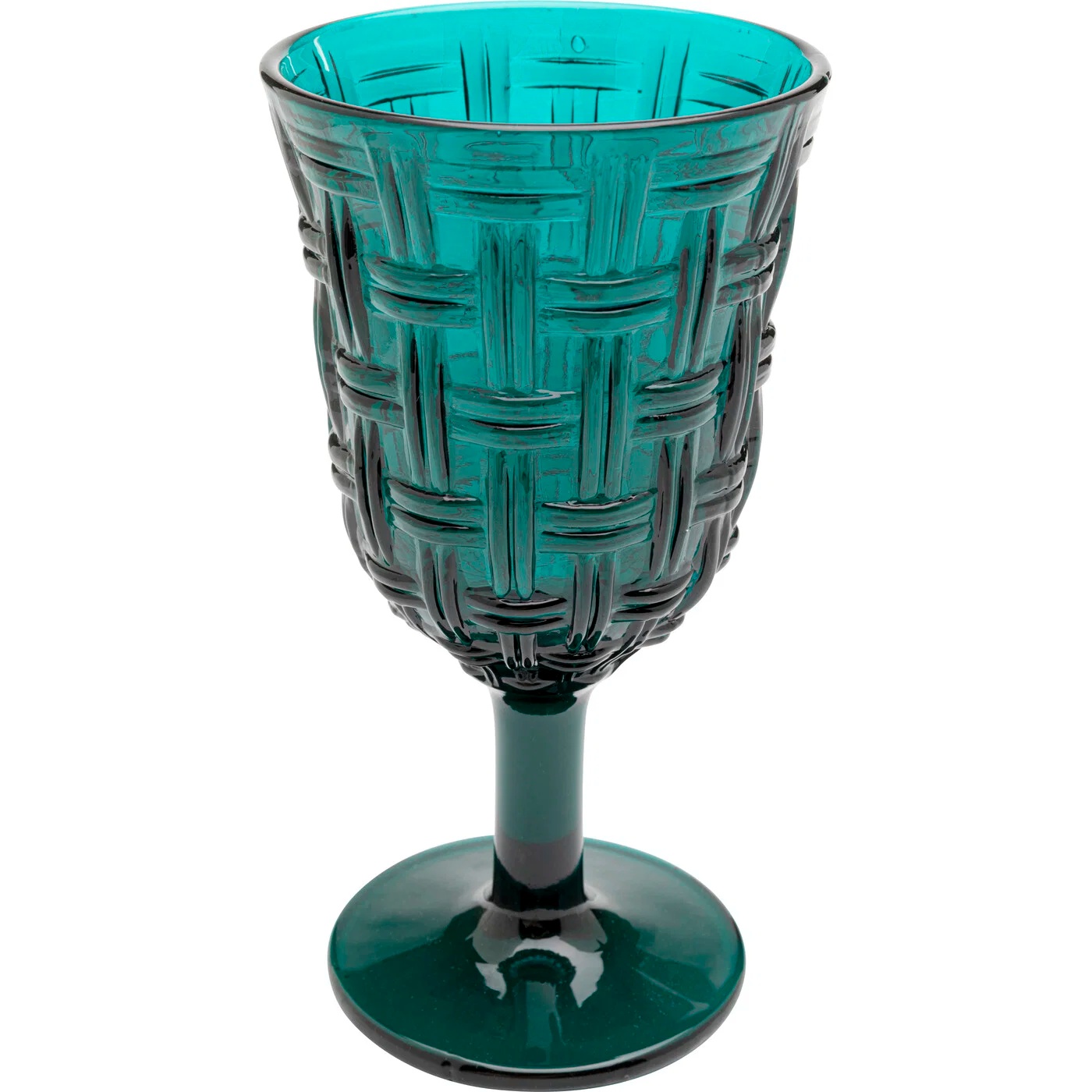 Weinglas Gewebeschliff Petrol 17cm – 24er-Set
