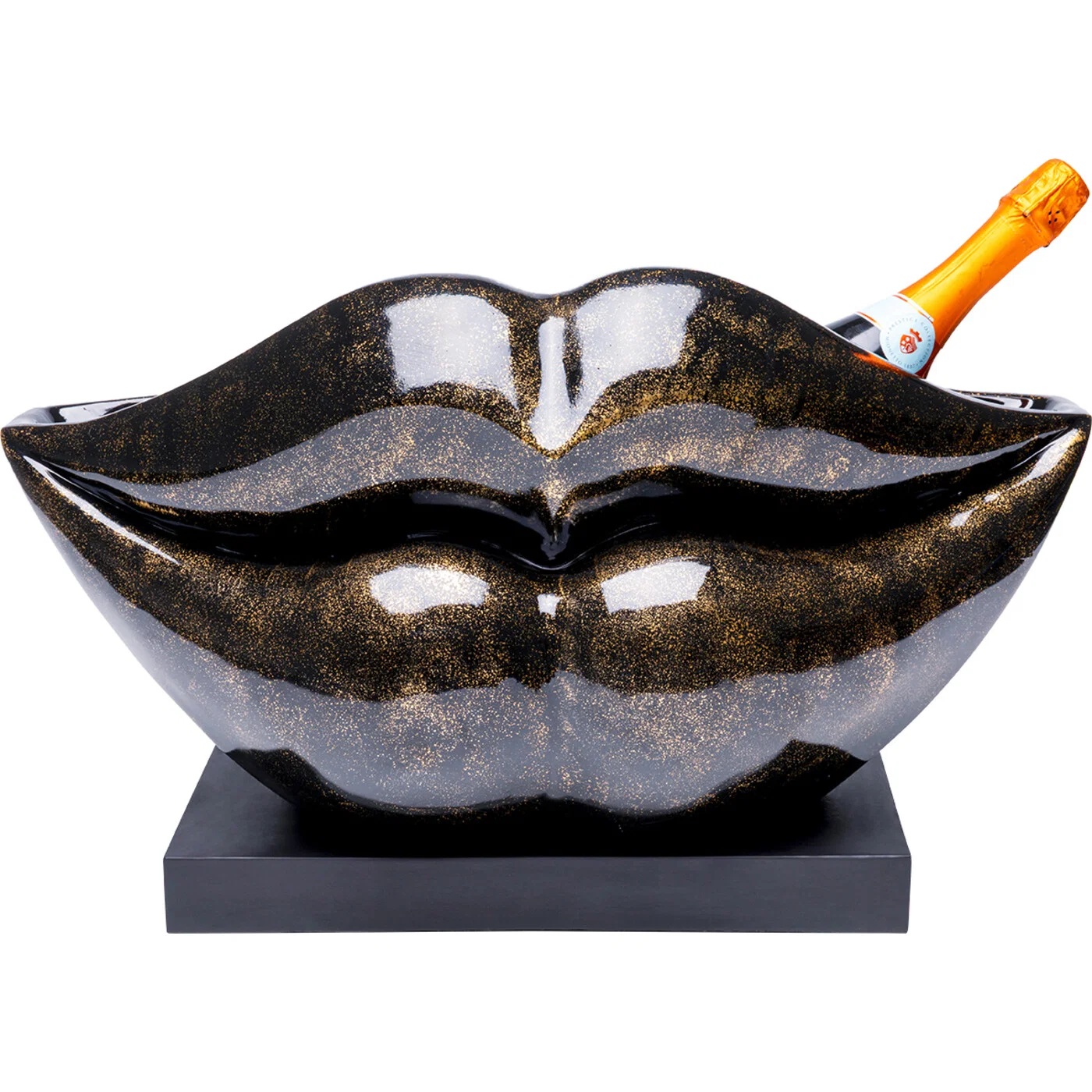 Weinkühler Lippen Schwarz
