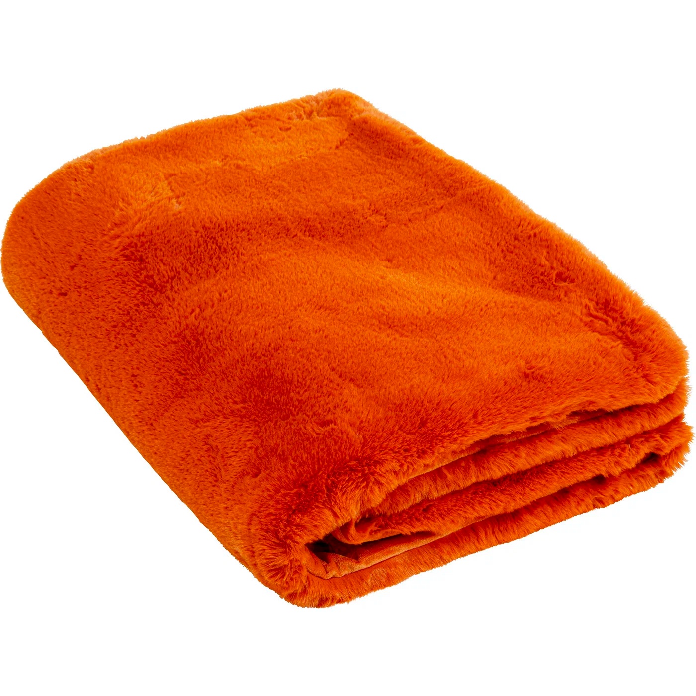 Wohndecke Flausch Orange 150×200 cm